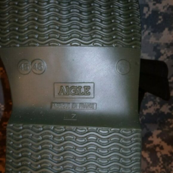 US MILITARY sz12-12.5 OD GREEN RUBBER WATERPROOF OVERBOOTS GALOSHES BOOTS - Picture 6 of 12